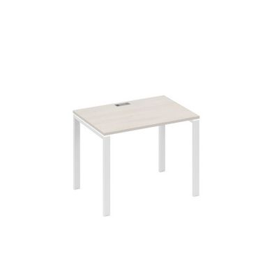 А4 Б1 012 ДШ (Дуб шамони/Белый) Стол письменный на металлокаркасе UNO