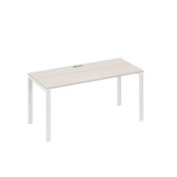 А4 Б1 015 ДШ (Дуб шамони/Белый) Стол письменный на металлокаркасе UNO