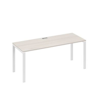 А4 Б1 016 ДШ (Дуб шамони/Белый) Стол письменный на металлокаркасе UNO