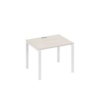 А4 Б1 022 ДШ (Дуб шамони/Белый) Стол письменный на металлокаркасе UNO