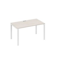 А4 Б1 024 ДШ (Дуб шамони/Белый) Стол письменный на металлокаркасе UNO