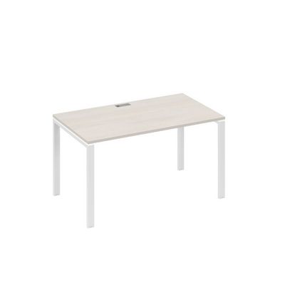 А4 Б1 024 ДШ (Дуб шамони/Белый) Стол письменный на металлокаркасе UNO