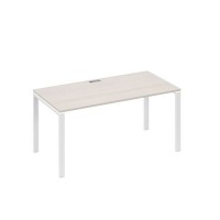 А4 Б1 025 ДШ (Дуб шамони/Белый) Стол письменный на металлокаркасе UNO