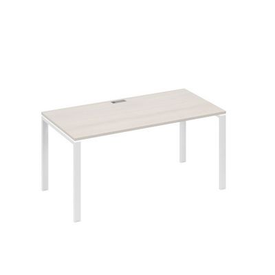 А4 Б1 025 ДШ (Дуб шамони/Белый) Стол письменный на металлокаркасе UNO