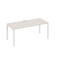 А4 Б1 026 ДШ (Дуб шамони/Белый) Стол письменный на металлокаркасе UNO
