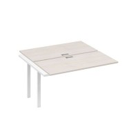 А4 Б1 174-1 ДШ (Дуб шамони/Белый) Секция станции на металлокаркасе UNO 2х140