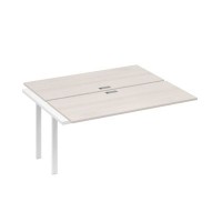 А4 Б1 175-1 ДШ (Дуб шамони/Белый) Секция станции на металлокаркасе UNO 2х160