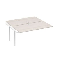 А4 Б1 178-1 ДШ (Дуб шамони/Белый) Секция станции на металлокаркасе UNO 2х160