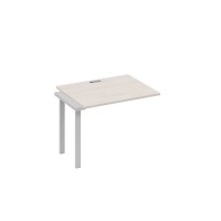 А4 С1 022-1 ДШ (Дуб шамони/Серый) Секция стола 100 рабочей станции на каркасе UNO