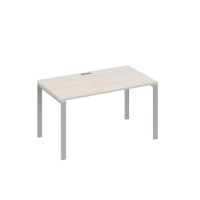А4 С1 024 ДШ (Дуб шамони/Серый) Стол письменный на металлокаркасе UNO