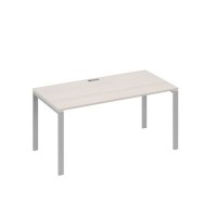 А4 С1 025 ДШ (Дуб шамони/Серый) Стол письменный на металлокаркасе UNO
