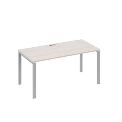 А4 С1 025 ДШ (Дуб шамони/Серый) Стол письменный на металлокаркасе UNO