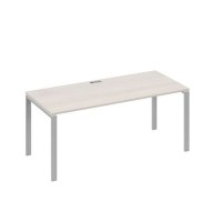 А4 С1 026 ДШ (Дуб шамони/Серый) Стол письменный на металлокаркасе UNO