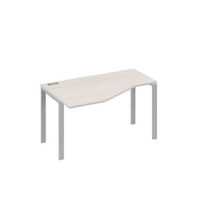 А4 С1 053 ДШ (Дуб шамони/Серый) Стол эргономичный левый "Техно" на металлокаркасе UNO