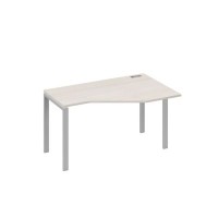 А4 С1 054 ДШ (Дуб шамони/Серый) Стол эргономичный правый "Техно" на металлокаркасе UNO