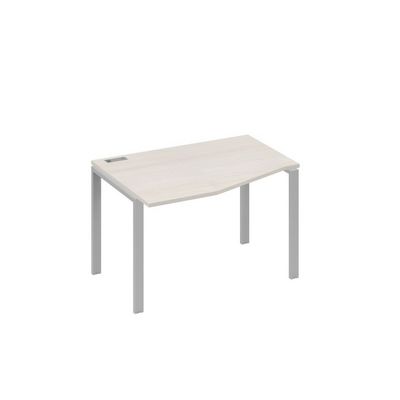 А4 С1 061 ДШ (Дуб шамони/Серый) Стол эргономичный левый "Техно" на металлокаркасе UNO