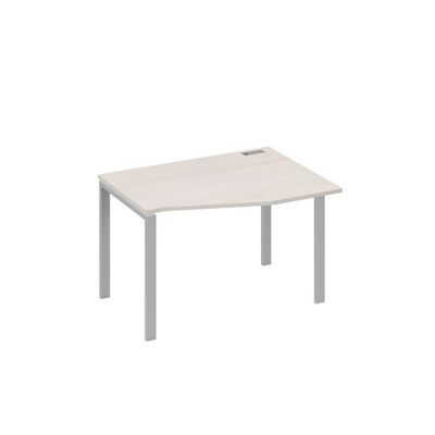 А4 С1 062 ДШ (Дуб шамони/Серый) Стол эргономичный правый "Техно" на металлокаркасе UNO