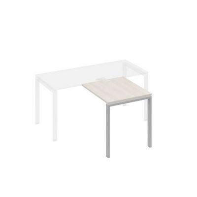 А4 С1 073 ДШ (Дуб шамони/Серый) Брифинг-приставка с каркасом UNO