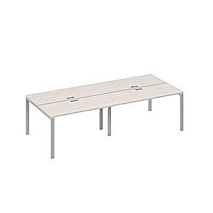 А4 С1 171-2 ДШ (Дуб шамони/Серый) Станция 4х140 рабочая с металлокаркасом UNO