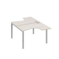 А4 С1 180 ДШ (Дуб шамони/Серый) Рабочая станция опоры UNO столы 2х120 Классика