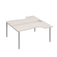 А4 С1 185 ДШ (Дуб шамони/Серый) Рабочая станция опоры UNO столы 2х160 Классика