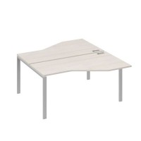 А4 С1 188 ДШ (Дуб шамони/Серый) Рабочая станция опоры UNO со столами Техно 2х160