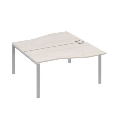 А4 С1 191 ДШ (Дуб шамони/Серый) Рабочая станция каркас UNO столы 2х160 Техно