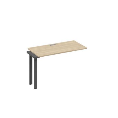 А4 А1 003-1 ДК (Дуб скандинавский/Антрацит) Секция стола 120 рабочей станции на каркасе UNO