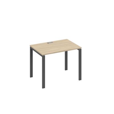 А4 А1 012 ДК (Дуб скандинавский/Антрацит) Стол письменный на металлокаркасе UNO