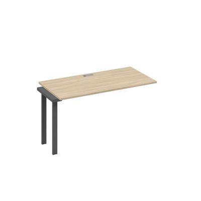 А4 А1 014-1 ДК (Дуб скандинавский/Антрацит) Секция стола 140 рабочей станции на каркасе UNO