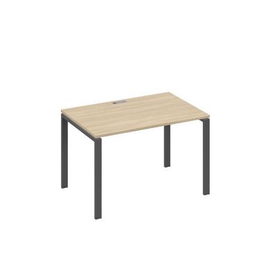 А4 А1 023 ДК (Дуб скандинавский/Антрацит) Стол письменный на металлокаркасе UNO