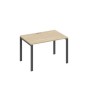 А4 А1 023 ДК (Дуб скандинавский/Антрацит) Стол письменный на металлокаркасе UNO