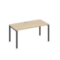 А4 А1 025 ДК (Дуб скандинавский/Антрацит) Стол письменный на металлокаркасе UNO