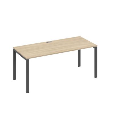 А4 А1 026 ДК (Дуб скандинавский/Антрацит) Стол письменный на металлокаркасе UNO