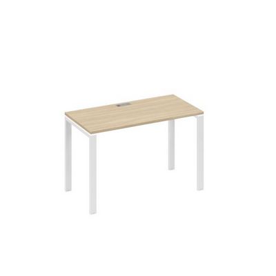 А4 Б1 003 ДК (Дуб скандинавский/Белый) Стол письменный на металлокаркасе UNO