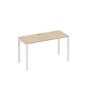 А4 Б1 004 ДК (Дуб скандинавский/Белый) Стол письменный на металлокаркасе UNO