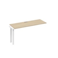 А4 Б1 005-1 ДК (Дуб скандинавский/Белый) Секция стола 160 рабочей станции на каркасе UNO