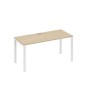 А4 Б1 015 ДК (Дуб скандинавский/Белый) Стол письменный на металлокаркасе UNO