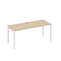 А4 Б1 016 ДК (Дуб скандинавский/Белый) Стол письменный на металлокаркасе UNO