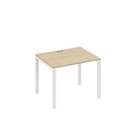 А4 Б1 022 ДК (Дуб скандинавский/Белый) Стол письменный на металлокаркасе UNO