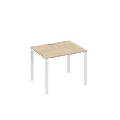 А4 Б1 022 ДК (Дуб скандинавский/Белый) Стол письменный на металлокаркасе UNO