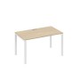 А4 Б1 024 ДК (Дуб скандинавский/Белый) Стол письменный на металлокаркасе UNO
