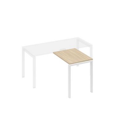 А4 Б1 071 ДК (Дуб скандинавский/Белый) Брифинг-приставка с каркасом UNO