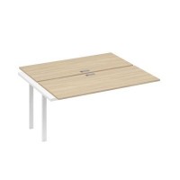 А4 Б1 175-1 ДК (Дуб скандинавский/Белый) Секция станции на металлокаркасе UNO 2х160