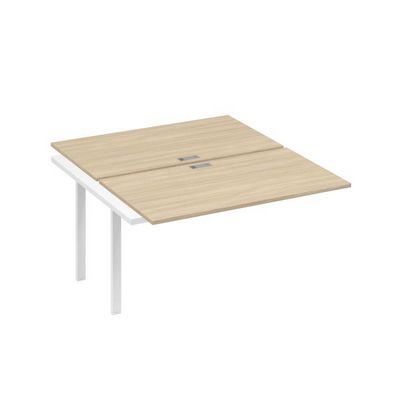 А4 Б1 177-1 ДК (Дуб скандинавский/Белый) Секция станции на металлокаркасе UNO 2х140