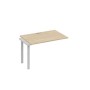 А4 С1 023-1 ДК (Дуб скандинавский/Серый) Секция стола 120 рабочей станции на каркасе UNO