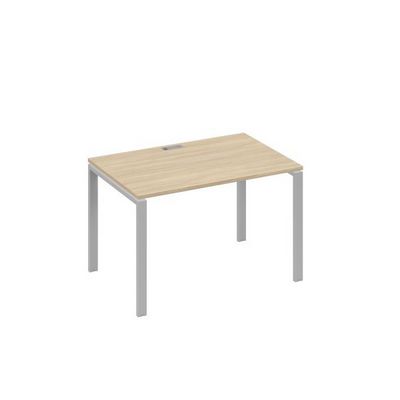 А4 С1 023 ДК (Дуб скандинавский/Серый) Стол письменный на металлокаркасе UNO