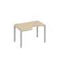 А4 С1 041 ДК (Дуб скандинавский/Серый) Стол эргономичный левый "Классика" на металлокаркасе UNO