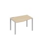 А4 С1 061 ДК (Дуб скандинавский/Серый) Стол эргономичный левый "Техно" на металлокаркасе UNO