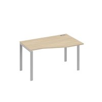 А4 С1 064 ДК (Дуб скандинавский/Серый) Стол эргономичный правый "Техно" на металлокаркасе UNO